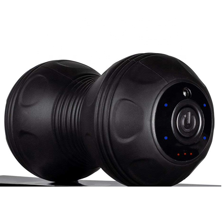 Нагревающийся вибрирующий массажный шар с аккумулятором, силиконовый массажер для йоги в наличии, шелкография на теле VB98243