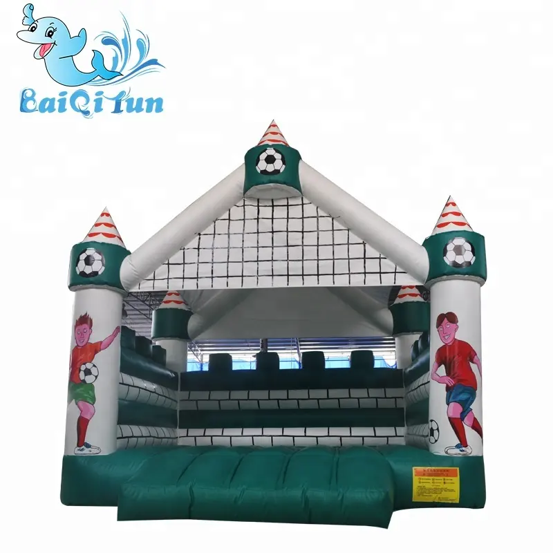 Football Inflatable Jumping Castle, Cheap jumping castle with bouncy castle blower