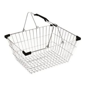 Cestino in acciaio cromato <span class=keywords><strong>per</strong></span> negozio e supermercato superba qualità in metallo - Product Image 1