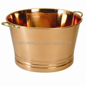Round Copper Bar <b>Accessories</b> <b>Drinkware</b> Eco-Friendly for Certified Metal Party Tub - Product Image 1