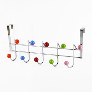 Useful Overdoor Paper Clip Design 5 Strong Plastic Clothes <b>Hooks</b> - Product Image 5