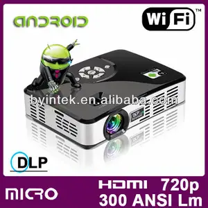 Home theater android 4.0 wfi jogo xbox ps3 portable 1280x800 hd hdmi usb mini projetor