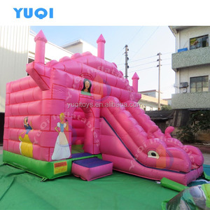 Giá rẻ Lâu Đài Bouncy Hồng <span class=keywords><strong>Bouncer</strong></span> <span class=keywords><strong>Inflatable</strong></span> <span class=keywords><strong>Inflatable</strong></span> Jumping Castle Với Slide Cho Trẻ Em - Product Image 2