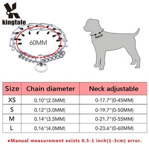 Kingtale Fournisseur d'animaux de compagnie Collier d'entraînement à pincement pour chien avec embouts en caoutchouc confortables - Product Image 4
