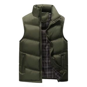 Bodywarmer avec fermeture éclair complète matelassé en duvet pour hommes <span class=keywords><strong>Gilet</strong></span> matelassé avec logo personnalisé pour l'hiver - Product Image 4