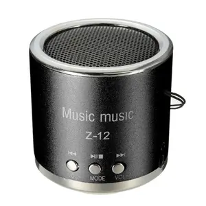 Z12 Mini Cylinder HIFI Support USB Micro for TF Line in FM Sound Music Radio Portable Speaker