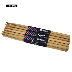 Tambor de bateria acessórios para instrumentos de música, baquetas a granel do tambor de carvalho 5a/7a