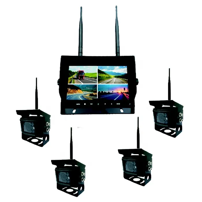 2.4GHz Digital Wireless Vehicle Monitoring System waterproof Monitor camera Systems