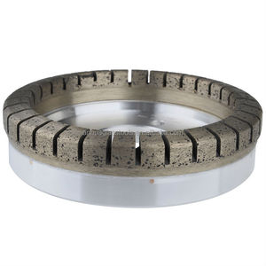 Roue de meulage en verre à liaison diamantée segmentée pour le traitement du verre sur la double bordure de GOLIVE/BOTTERO - Product Image 1