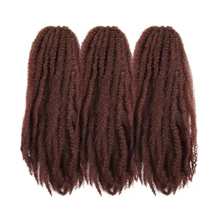 Braid in Kinky Marley Medium Braiding Hair Jumbo Senegalese Twist Crochet Synthetic Braids Hair Extensions