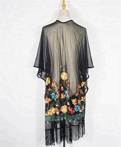 <span class=keywords><strong>Kimono</strong></span> <span class=keywords><strong>bordado</strong></span> cárdigan de encaje de mujer de alta calidad Jiyun - Product Image 3