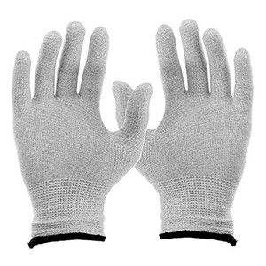 Gants de <span class=keywords><strong>Massage</strong></span> avec conducteur de Fiber conductrice, set de gants anti-chocs électroniques, pour <span class=keywords><strong>Massage</strong></span> à impulsion, Acupuncture électrique, appareil de physiothérapie