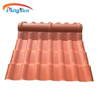 Tejas Españolas de Plástico Impermeables Telha De PVC Colonial ASA Hoja de Resina Sintética de 3 Capas