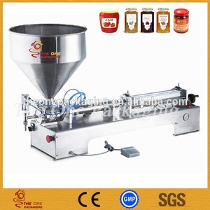 Piston pneumatique crème machine de remplissage pour <span class=keywords><strong>le</strong></span> miel, sauce, beurre, fromage, pâte, de la confiture - Product Image 1