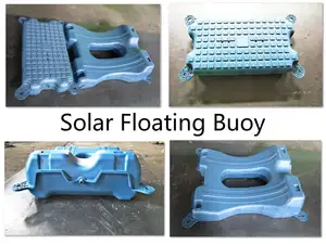 pontoons for floating solar system on water making machines