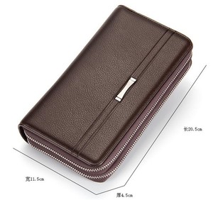 Bulk Price Baellerry Brand Business Phone Bag Double <strong>Zip</strong> Pu Leather Long Design <strong>Men</strong> Clutch <strong>Wallet</strong> - Product Image 4