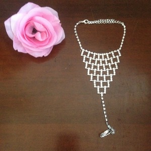 Sexy Beach Wedding Anklet Silver Beads Crystal Barefoot Sandals Adjustable <strong>Ankle</strong> <strong>Bracelet</strong> 1PC - Product Image 2