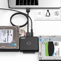Convertidor FIDECO USB 3.0 a SATA IDE de 22 Pines para Disco Duro SATA de 2.5 y 3.5 Pulgadas