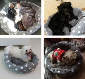 Hot Saling Umwelt Leinwand abnehmbares rundes Hunde bett für Haustier - Product Image 4