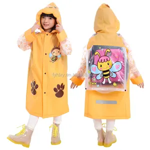 Manteau de pluie en PVC pour enfants à bas prix Out Door Custom Design