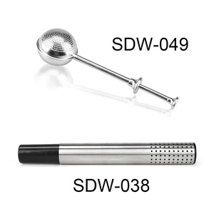 Strumenti di personalizzazione della fabbrica <span class=keywords><strong>per</strong></span> <span class=keywords><strong>teiera</strong></span> del caffè in acciaio inossidabile Design a rete con bastoncino sfuso a foglia larga filtro a base di erbe <span class=keywords><strong>infusore</strong></span> <span class=keywords><strong>per</strong></span> tè - Product Image 2