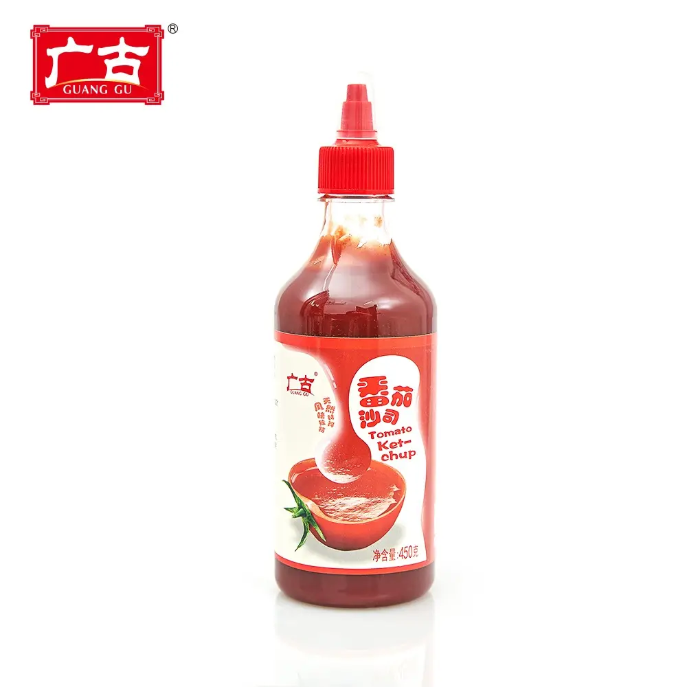 450g Squeeze Bouteille En Plastique En Vrac Ketchup Super Sauce Tomate fraîche