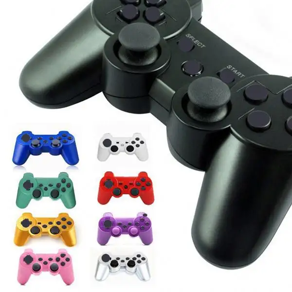 Hochwertiger kabelloser drahtloser Gamepad-Doppelschock-Controller für Playstation 3 Ps3 Joystick Kostenloser Versand