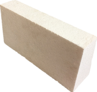 Brique réfractaire isolante en alumine à bulles, haute réfractarité (1770-2000°C), teneur en Al2O3 de 85-99%, densité apparente de 1,5-1,9 g/cm³, densité en vrac de 0,34%