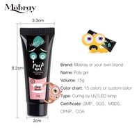 Kit d'extension d'ongles en polygel 6 couleurs, sans HEMA, à marque privée, en promotion – Gel UV de haute qualité pour femmes