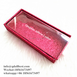 Crear su <span class=keywords><strong>propia</strong></span> marca pivar Etiqueta de embalaje personalizado de pestañas de visón de caja con superior de PVC - Product Image 2
