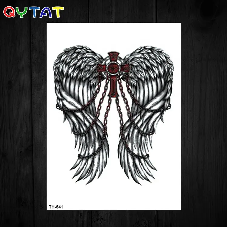Wholesale High Quality Temporary Body Sticker Water Based Angel Wing Tattoos
