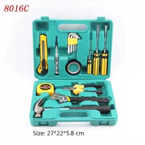 Combinazione domestica multifunzione Hardware kit di strumenti per la riparazione della mano pinze chiave a martello coltello a martello