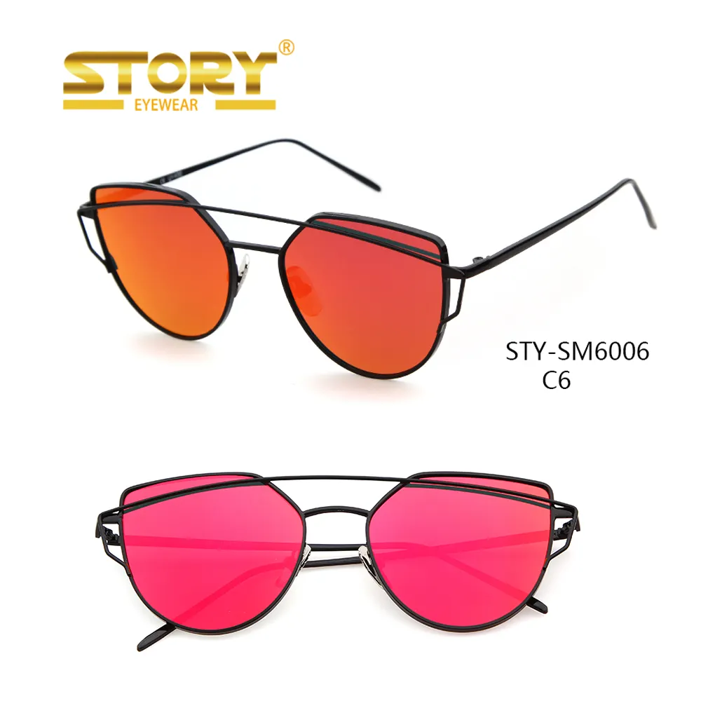 História Da Moda Olho de Gato Da Marca Clássico Designer de Twin-Vigas x Óculos De Sol Façonnable Óculos De Sol Rosa de Ouro Das Mulheres Da Marca óculos de sol