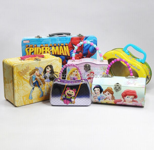 Empty PVC Handle Tin <b>Box</b> with Gift for Chocolate <b>Sandwich</b> Cake Promotion Tin Packaging <b>Box</b> - Product Image 2