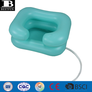 Bassin de lavage de cheveux gonflable écologique portable avec tuyau de drainage, aide à l'hygiène personnalisée en PVC <span class=keywords><strong>pour</strong></span> personnes âgées et handicapées - Product Image 4