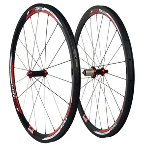 700C TOPMOST Chất Lượng Cao 38 Mét Clincher Wheelset Xe Đạp Bánh Xe V Shape Rims 23 Mét Chiều Rộng Đường Bánh Xe