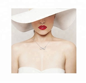 <span class=keywords><strong>Collana</strong></span> <span class=keywords><strong>Infinito</strong></span> in Argento Sterling 925 all'Ingrosso, Elegante Gioiello in Argento 925 per Ragazze, Regalo di San Valentino - Product Image 4