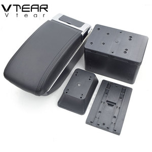 Vtear Elegante Bracciolo Anteriore per Auto in ABS e Pelle PU con Vano Portaoggetti, Porta USB e Portabicchieri, Accessori Interni per <span class=keywords><strong>Renault</strong></span> Fluence Dacia <span class=keywords><strong>Logan</strong></span> - Product Image 6