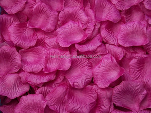 Ensemble <span class=keywords><strong>de</strong></span> pétales <span class=keywords><strong>de</strong></span> roses en soie, pièces, fausses fleurs décoratives, pour mariage - Product Image 6