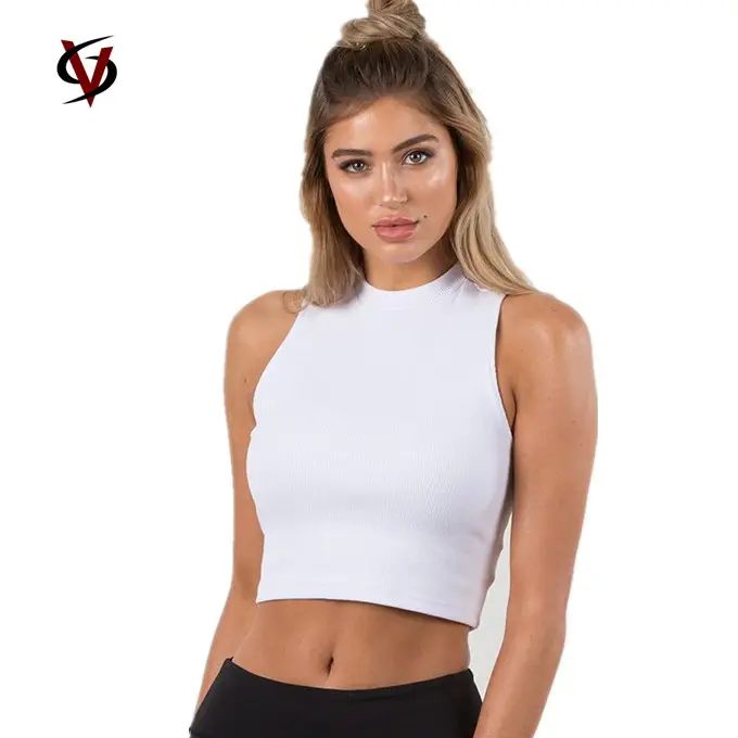 Camisetas sin mangas de colores para mujer, ropa deportiva Sexy con logotipo personalizado