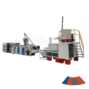 Recycled PVC Plastic glazed Roof Tile panel roll Making moulding forming Machine for sale