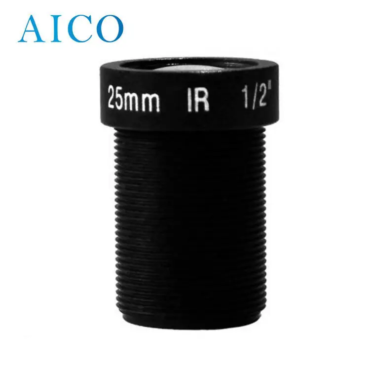 Fujian f25mm m12 lentes de rosca de 1/2 "25mm 5mp ir cctv lente de placa para gopro