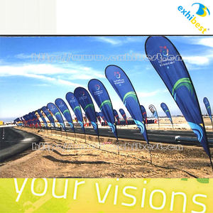 2.2 m <span class=keywords><strong>3</strong></span>.5 m 4.8 m solo lado teardrop flag beach cross base con bolsillo - Product Image 2