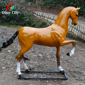 ไฟเบอร์กลาสกลางแจ้งขนาดจริงรูปปั้นม้าสำหรับขายไดโนเสาร์เทียม Dino เมือง<span class=keywords><strong>24</strong></span>เดือนเต่า CE,ISO9001:2008 - Product Image 3