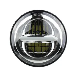 50W mais brilhante 5-3/4 "5.75" polegada LED Projetor Farol DRL Âmbar Turn Signal para Motocicleta