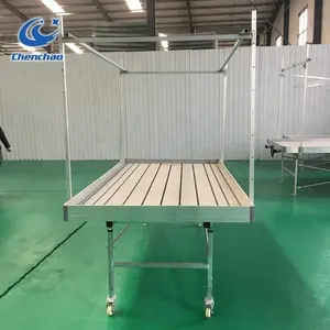 Complete system easy install hydroponic rolling bench ebb flow table for greenhouse