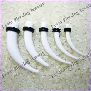 [UV-BT501A] High Quality Wholesale UV Acrylic Bended Tapers Ear Curved Expanders Body Piercing Jewelry
