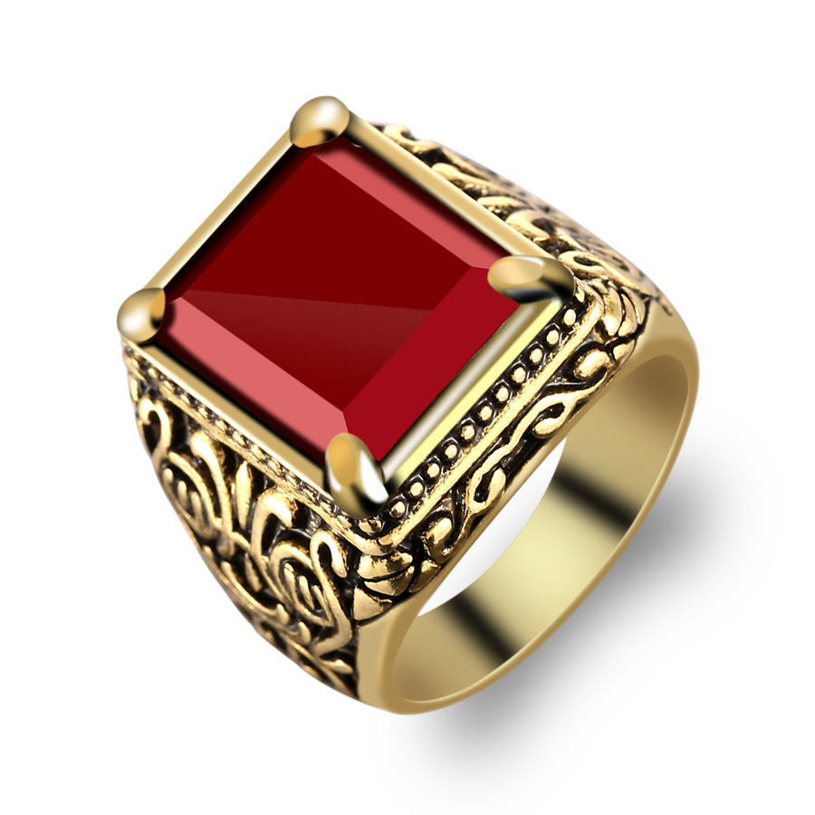 Antique-Gold / Red