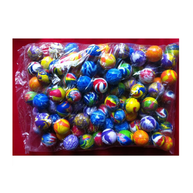 Promotional 32mm vending machine mini skip super high rubber bouncing ball toy