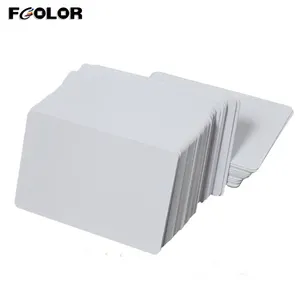 CR80 Branco Em Branco Cartões de Plástico PVC para Impressora de Cartões Zebra ID Térmica